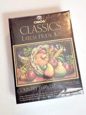 Caron Classics Latch Hook Kit 20" × 30" Country Harvest 11/23/2009